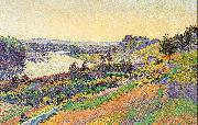 Luce, Maximilien The Seine at Herblay oil painting reproduction